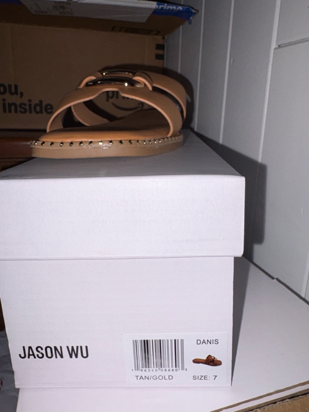 Jason Wu Tan Slide with Gold Buckle - Picture 2 of 3